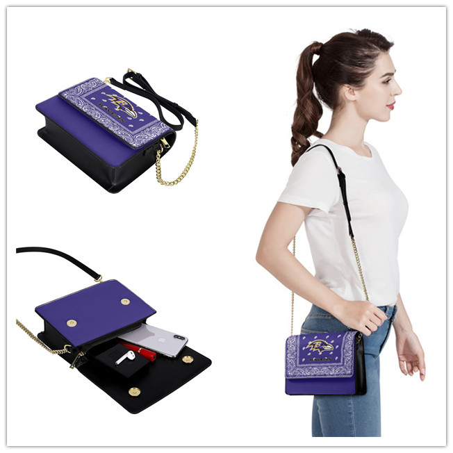 Baltimore Ravens PU Leather Crossbody Bags 001